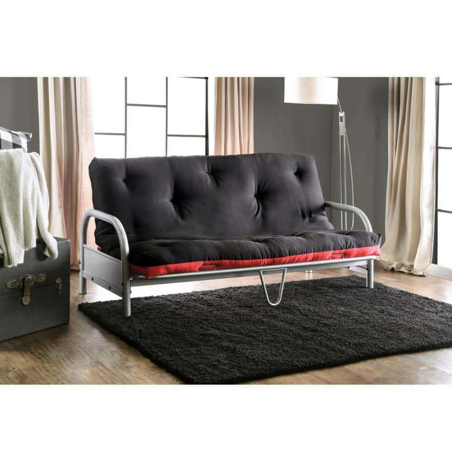 Bedroom Furniture * | Overland Park 6 In. Medium Foam Cotton Smooth Top Twin Futon Mattress By Furniture Of America