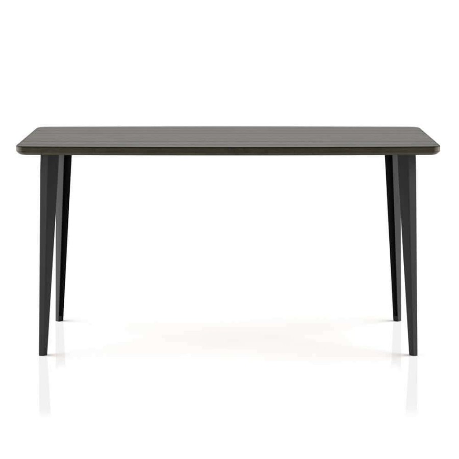 Kitchen & Dining Room Furniture * | Maganda 60 In. Rectangle Gray And Black Wood Dining Table (Seats 6) By Furniture Of America