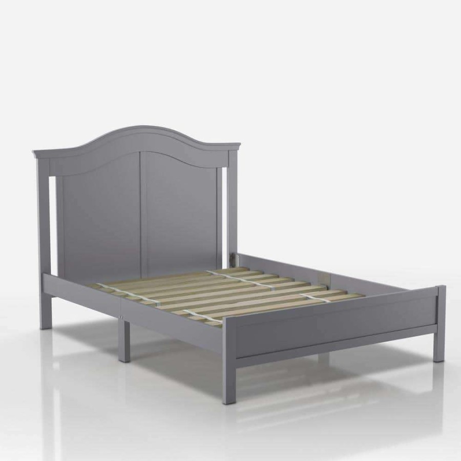 Bedroom Furniture * | Leisa Gray Full Bed With Wood Slats By Furniture Of America