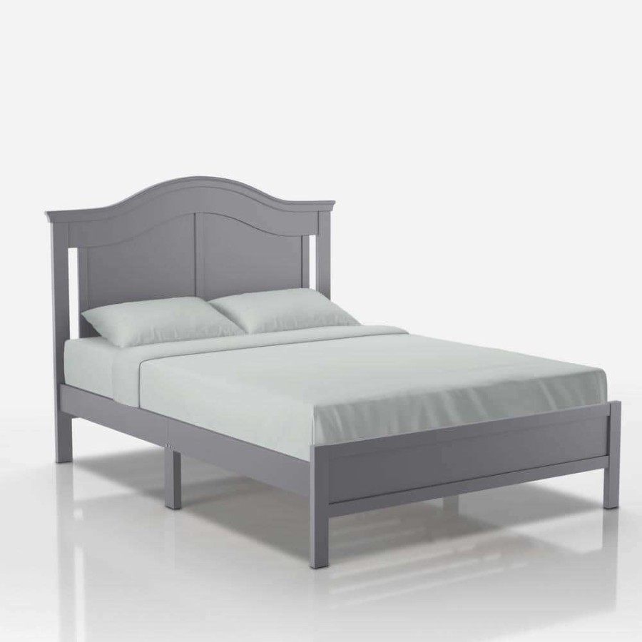 Bedroom Furniture * | Leisa Gray Full Bed With Wood Slats By Furniture Of America