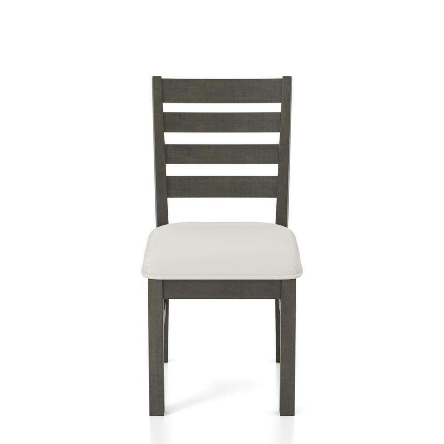 Kitchen & Dining Room Furniture * | Volney Gray And Beige Side Chairs (Set Of 2) By Furniture Of America