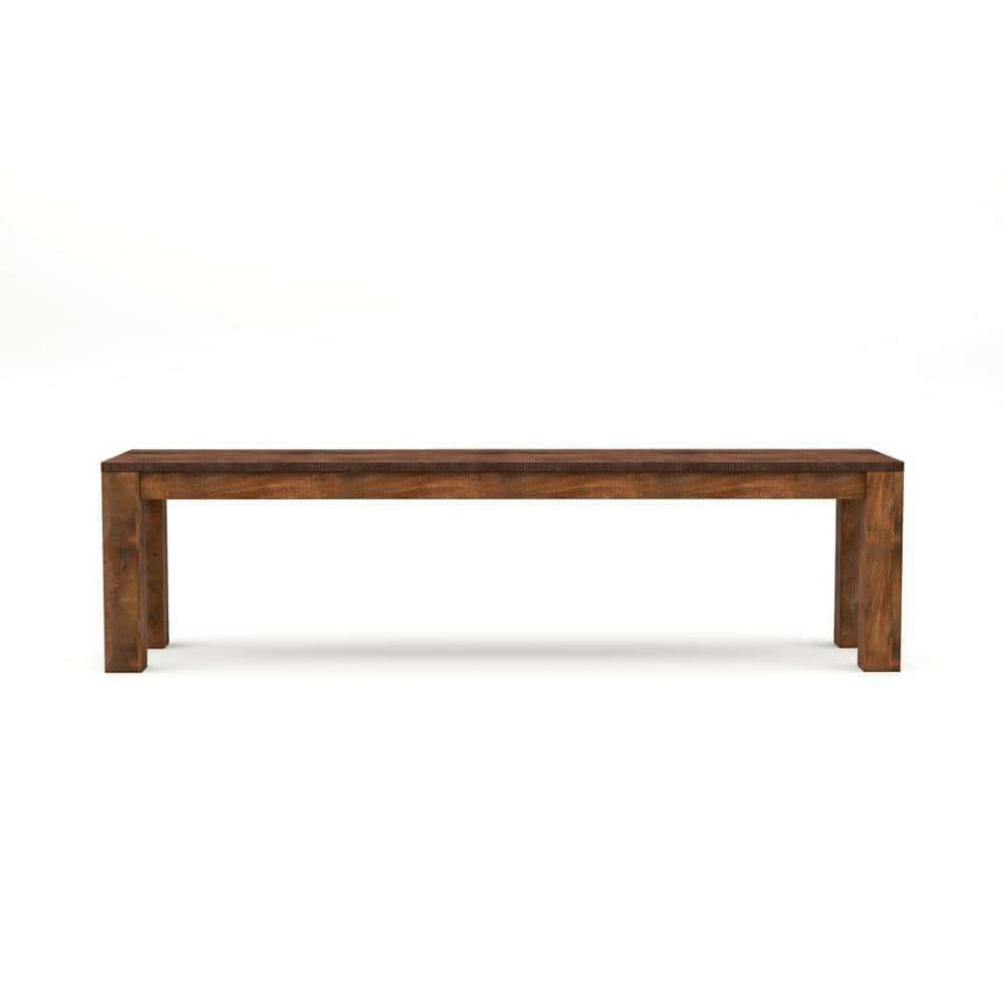 Kitchen & Dining Room Furniture * | Sunniva Natural Mango Wood Dining Bench 68 W X 16 D X 17.5 H By Furniture Of America