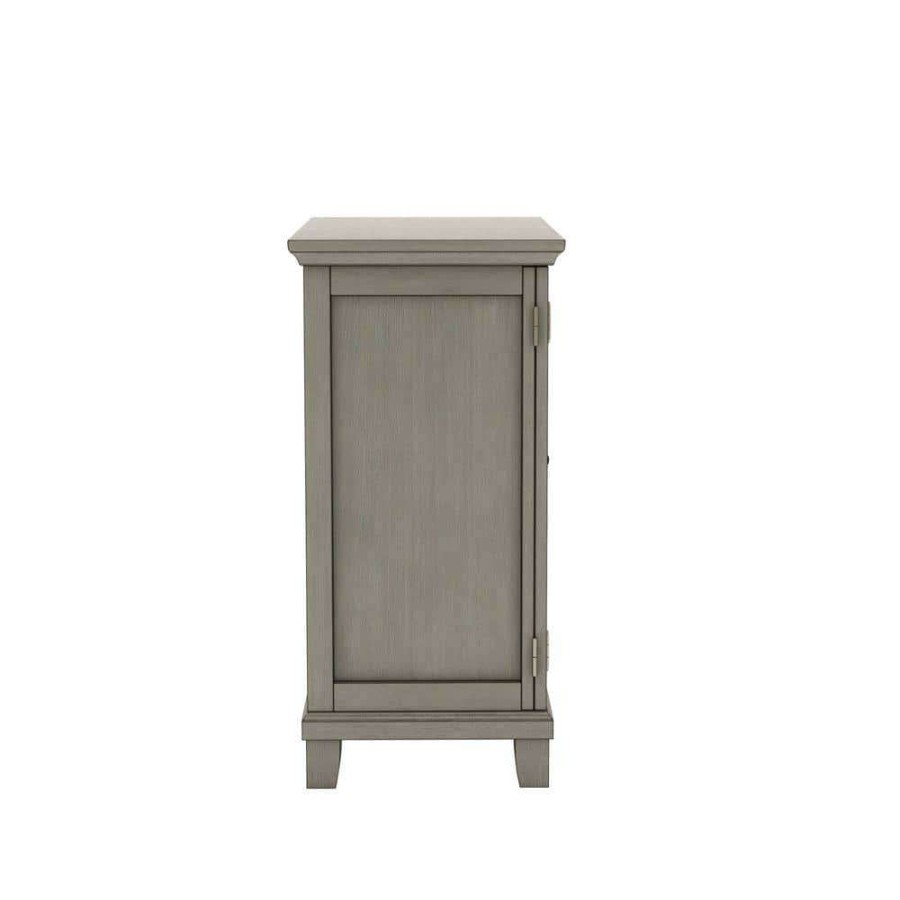 Home Office Furniture * | Trayer Gray Accent Cabinet With 3-Shelf By Furniture Of America