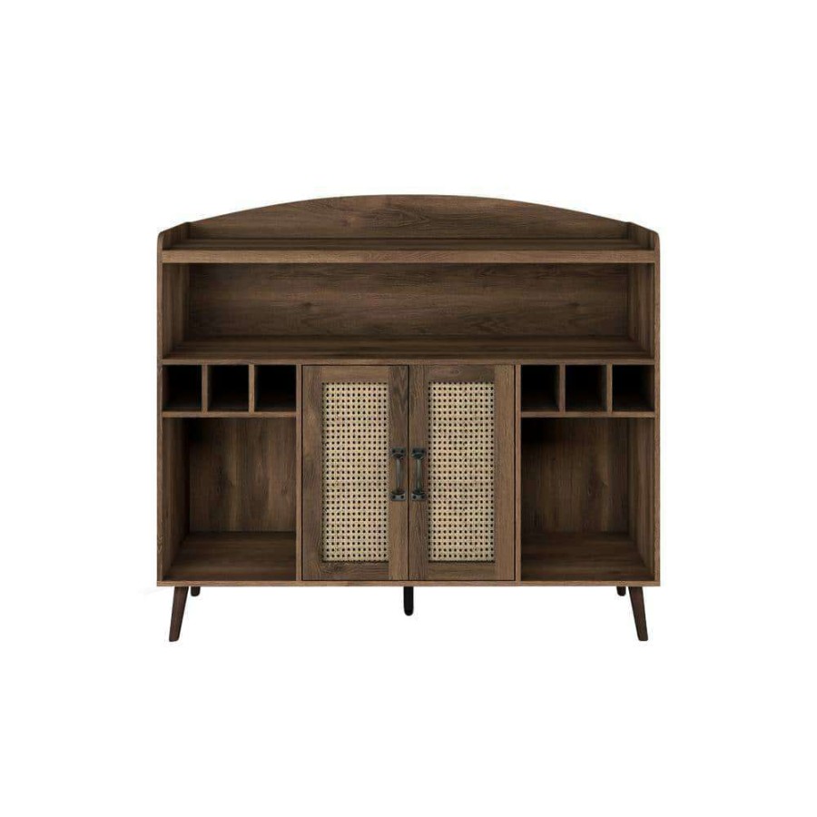 Kitchen & Dining Room Furniture * | Marlionne Distressed Walnut Buffet By Furniture Of America