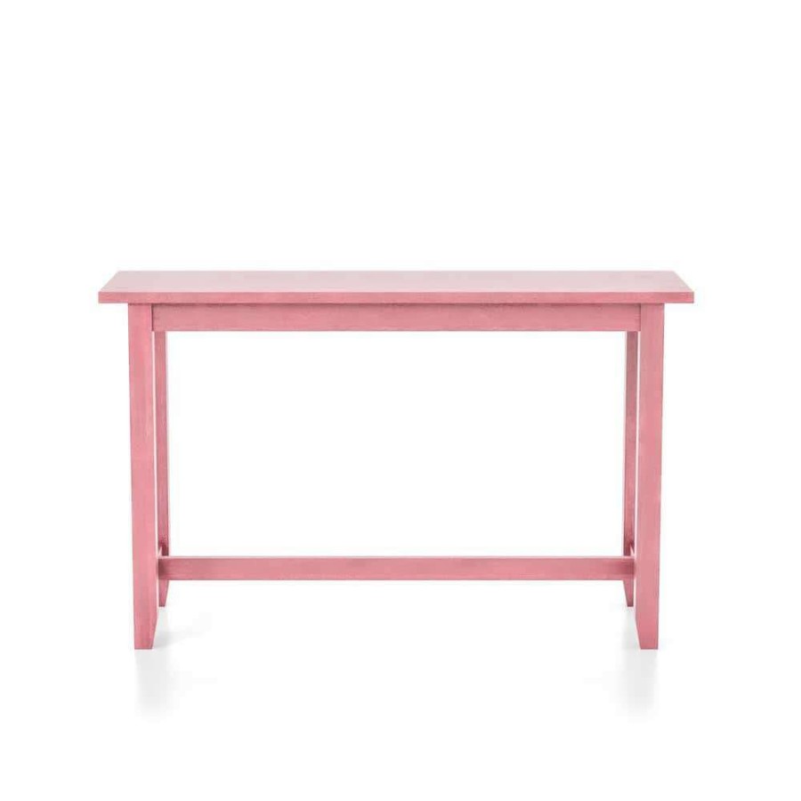 Kitchen & Dining Room Furniture * | Dremmend Antique Pink Counter Height Table By Furniture Of America