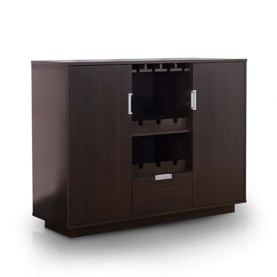 Kitchen & Dining Room Furniture * | Henese Espresso Buffet By Furniture Of America