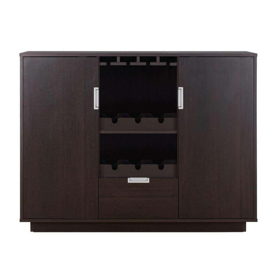 Kitchen & Dining Room Furniture * | Henese Espresso Buffet By Furniture Of America