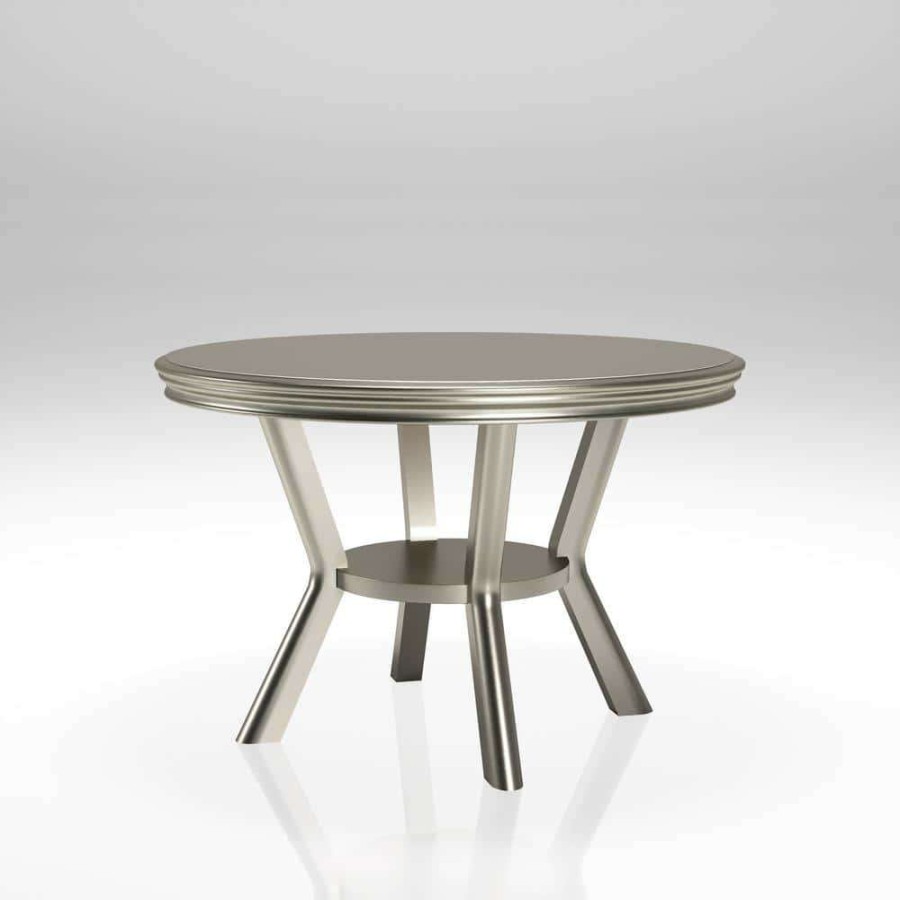 Kitchen & Dining Room Furniture * | Farben Champagne Round Dining Table By Furniture Of America