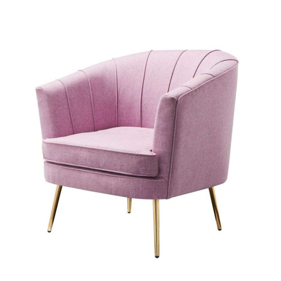 Living Room Furniture * | Endel Lilac Fabric Accent Chair By Furniture Of America