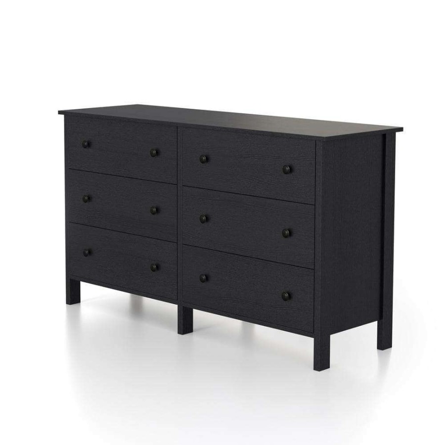 Bedroom Furniture * | D London 6-Drawer White Chest Of Drawers 29 In. H X 52 In. W X 21 In. D By Furniture Of America