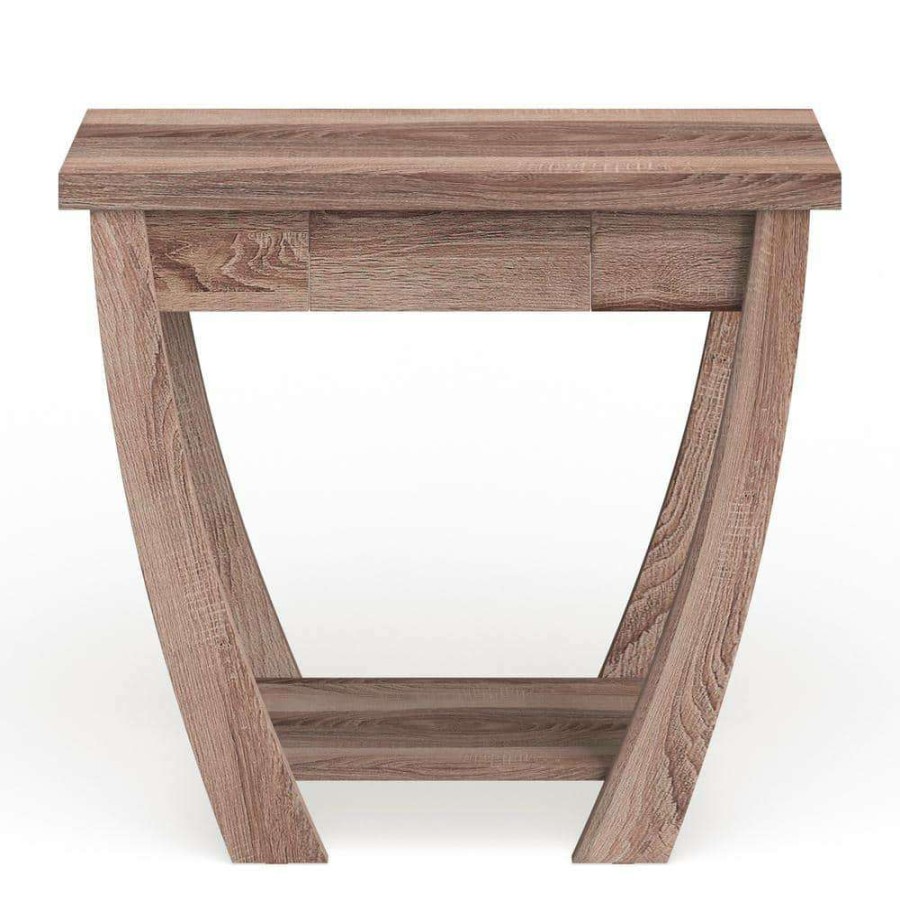 Living Room Furniture * | Murana 36 In. Light Oak Rectangle Wood Console Table With 1-Shelf By Furniture Of America