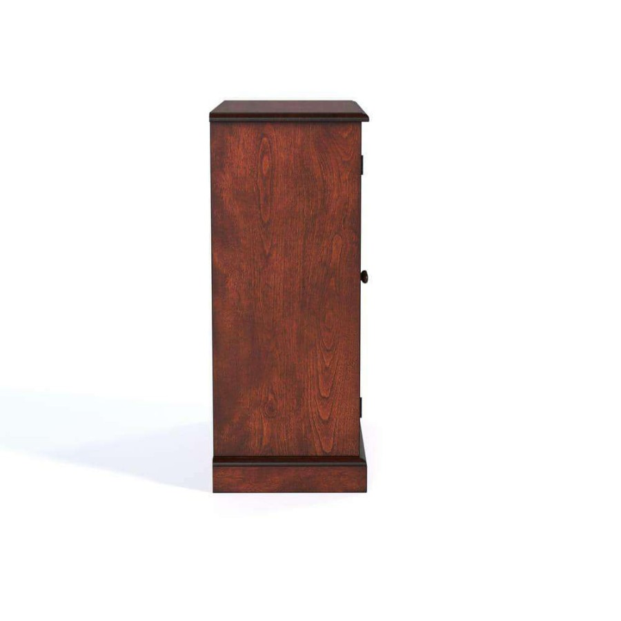 Living Room Furniture * | Gordo Brown Shoe Cabinet With 5-Shelf By Furniture Of America